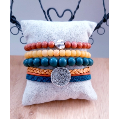 armbanden set in warme kleuren armbanden set in warme kleuren